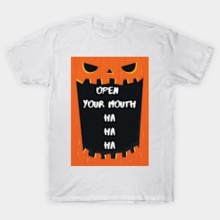 funny pumpkin design T-Shirt
